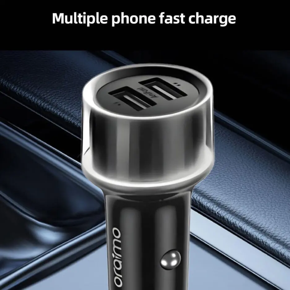 Oraimo Highway 15 OCC-1152D Car Charger 2x USB 15.5W - Black