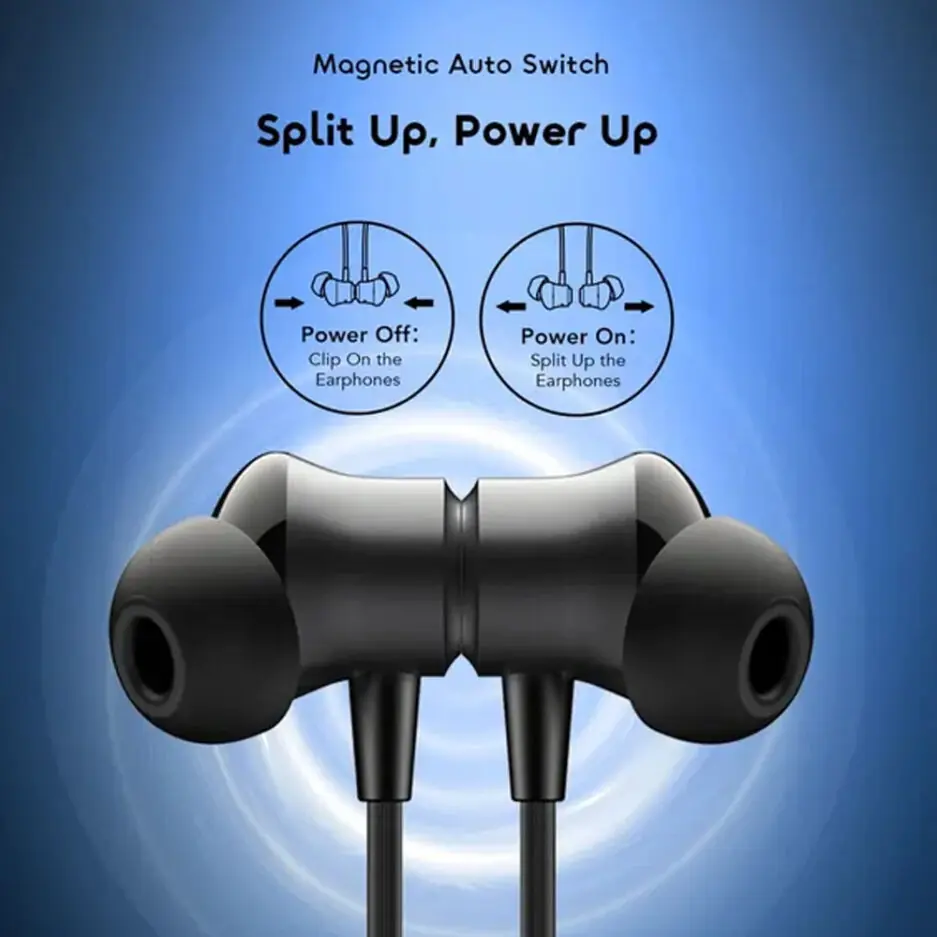 Oraimo Necklace 5 OEB-611 Neckband Wireless Earphone - Black
