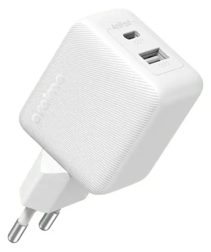 Oraimo PowerCube 201 OCW-5203ECL Wall Charger PD Type-C + USB + Lightning Cable 20W Fast Charging - White