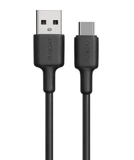 Oraimo RobustLine OCD-114C USB To Type-C Cable 2.4A 18W Fast Charging 1m - Black