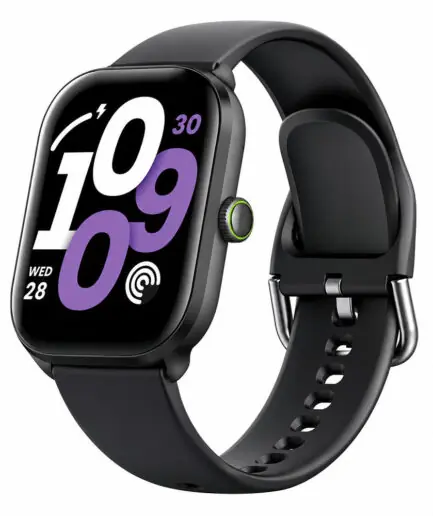 Oraimo Watch 6 Lite OSW-809 Smart Watch Black Case With Black Silicone Strap