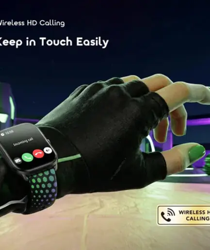 Oraimo Watch 6 Moco X Free Fire OSW-809 Smart Watch Black Case With Shadow Green Silicone Strap