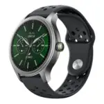 Oraimo Watch 6R OSW-823 Smart Watch Chrome Case With Black Silicone Strap