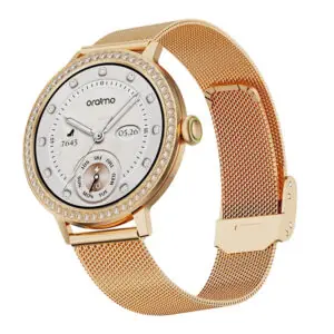 Oraimo Watch Muse 2 OSW-833N Smart Watch Gold Case With Rose Gold Metal Strap
