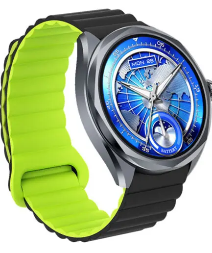 Oraimo Watch Nova 2R OSW-834 Smart Watch Black Case With Black Silicone Strap & Extra Black Silicone Strap
