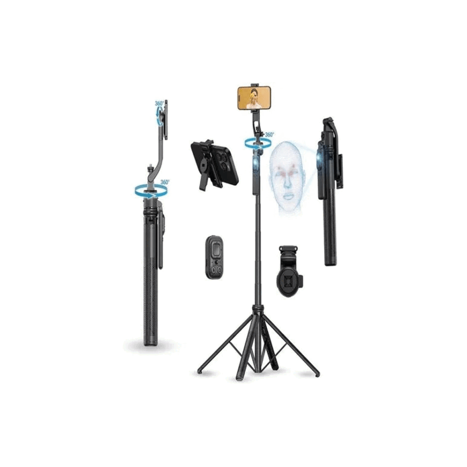 Plokama Auto-A7 Face Tracking Selfie Stick - Tripod 1.8m With Remote Control