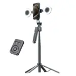 Plokama Auto-A7 Pro Face Tracking Selfie Stick - Tripod 1.8m With Remote Control & 2-LED Light