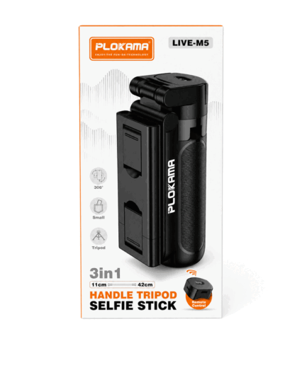 Plokama Live-M5 Selfie Stick - Tripod 42cm with Remote Control