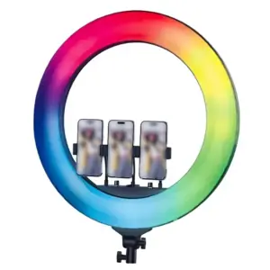 Plokama Live-R45 Pro 18-Inch RGB رينج لايت تصوير احترافي مع ريموت تحكم عن بعد