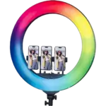 Plokama Live-R56 Pro RGB رينج لايت تصوير احترافي 560mm مع ريموت تحكم عن بعد