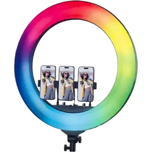 Plokama Live-R56 Pro RGB رينج لايت تصوير احترافي 560mm مع ريموت تحكم عن بعد