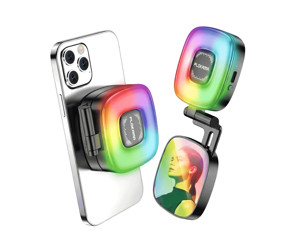 Plokama ML-50 Pro Rechargeable Magnetic RGB LED Ring Light 7.8cm x 6.5cm x 2.4cm Plokama ML-50 Pro Rechargeable Magnetic RGB LED Ring Light 7.8cm x 6.5cm x 2.4cm