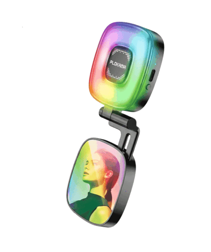 Plokama ML-50 Pro Rechargeable Magnetic RGB LED Ring Light 7.8cm x 6.5cm x 2.4cm