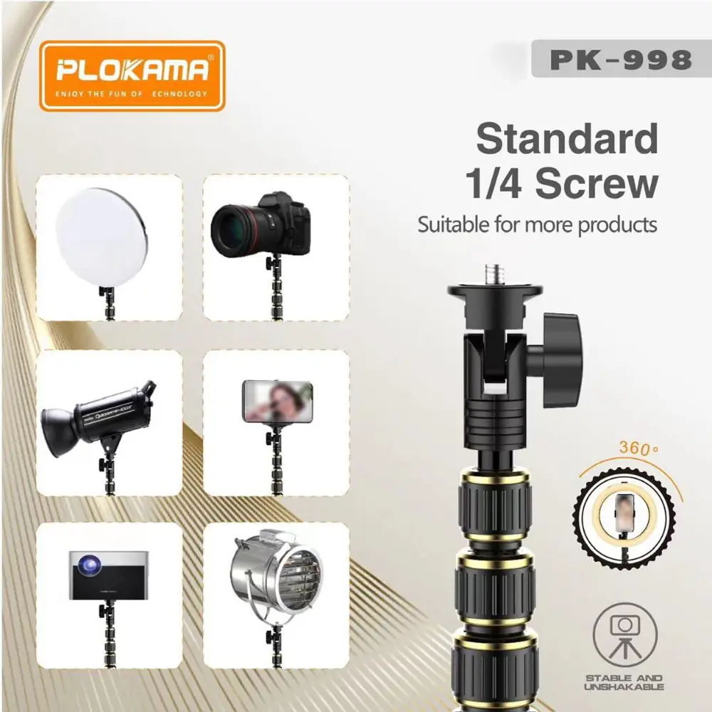 Plokama PK-998 Photograph Tripod 2.0m Plokama PK-998 Photograph Tripod 2.0m