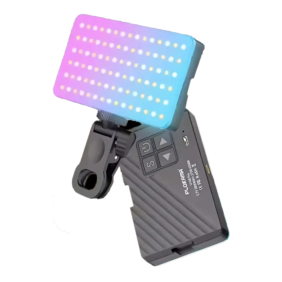 Plokama U160 PRO Rechargeable RGB LED Light 12.cm x 7.0cm