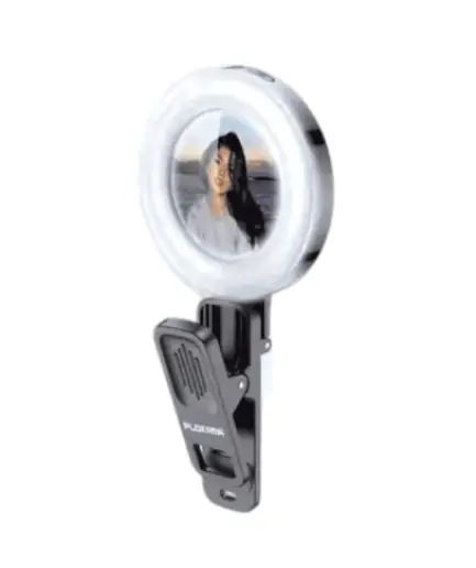 Plokama U20 PRO Rechargeable RGB Ring Light 6.8cm x 1.3cm x 9.9cm with Phone Buckle