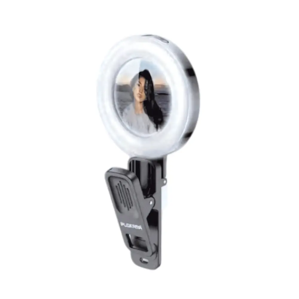 Plokama U20 Rechargeable LED Ring Light 6.8cm x 1.3cm x 9.9cm With Phone Buckle Plokama U20 Rechargeable LED Ring Light 6.8cm x 1.3cm x 9.9cm With Phone Buckle