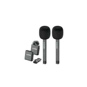 Plokama WM-60 Combo 2.4 GHz Dual (Lightning - Type-C) مايك لاسلكي لافالير احترافي & Handle Stick