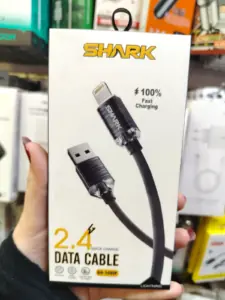 كابل شحن لايتنينج Shark SH-109IP Lightning Data Cable 2.4A