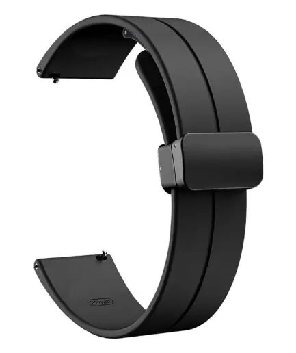 TECHONTO 22MM Silicone Strap with Folding Magnetic Lock Compatible with Samsung Galaxy Watch 3 45mm/ Galaxy Watch 46mm/Gear S3 Classic/Frontier Compatible All 22MM Watches(Only...